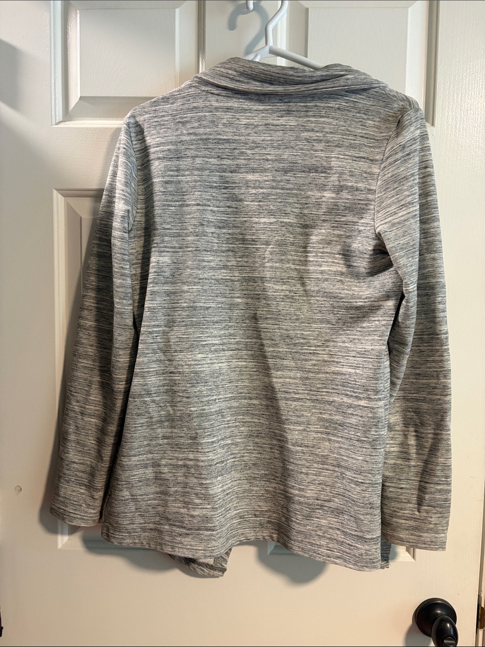 Danskin Light Gray Marled Crewneck Active Longsleeve - Picture 4 of 5